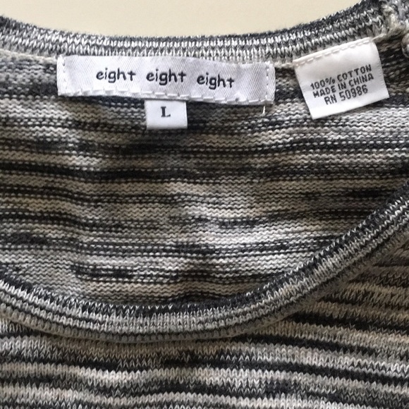 Light-grey/black sweater from EIGHT EIGHT EIGHT. - Picture 2 of 4
